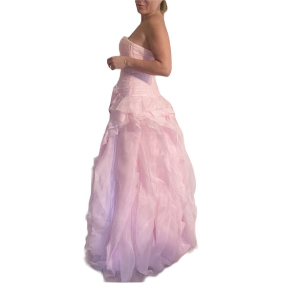 Jovani Strapless Gown Light Pink - Picture 5 of 7